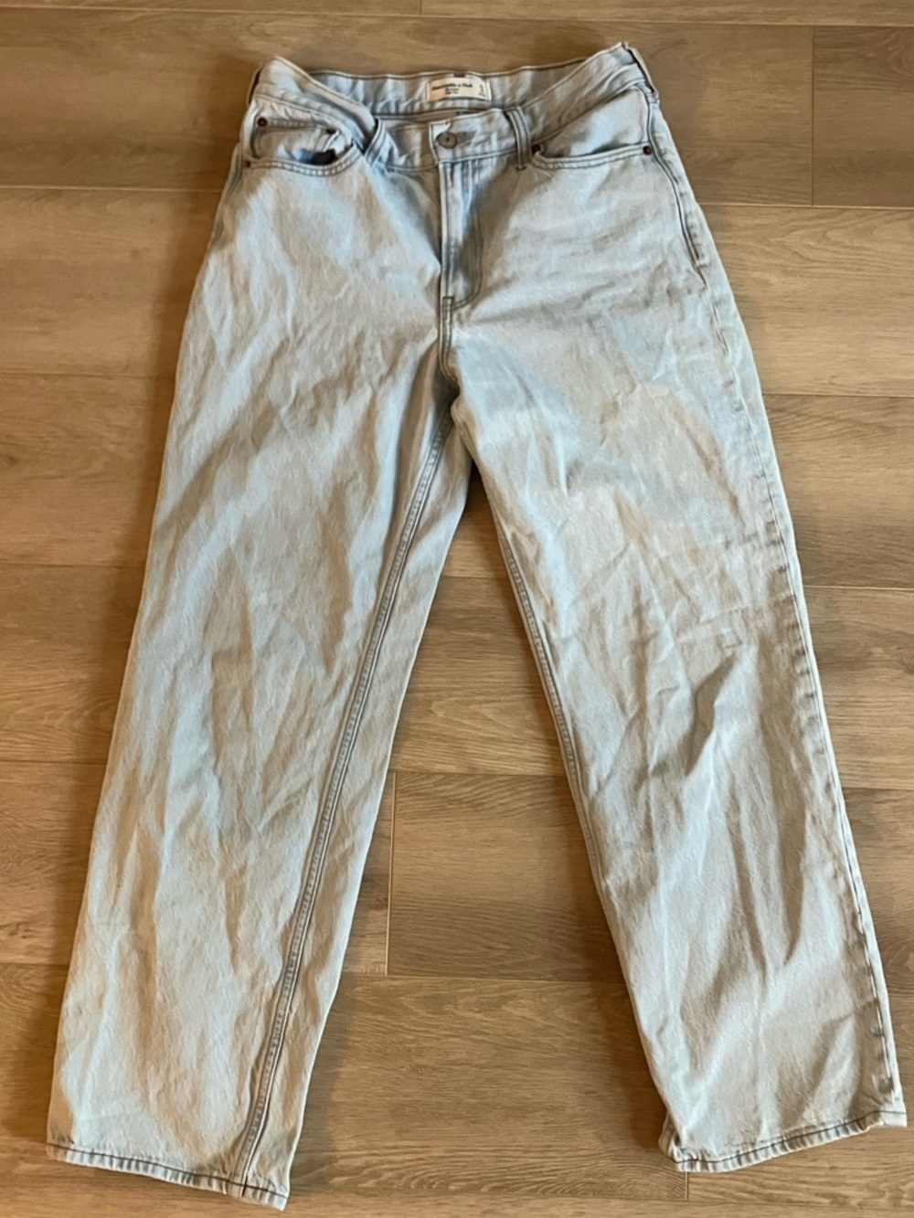 Abercrombie & Fitch Light Blue Relaxed Straight Jeans